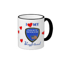 Love My Police Boyfriend Mugs