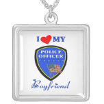 Love My Police Boyfriend Personalized Necklace