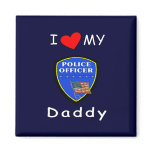 Love My Police Daddy magnets