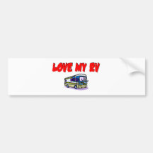 Love My RV Bumper Stickers