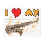Love My Sax Postcards