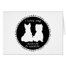 Love My Scottie & Westie Cards