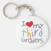 Love My Third Graders Keychains