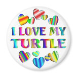 Love My Turtle magnets