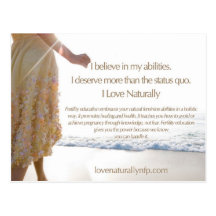 Love Naturally Card Postcard