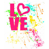 Love Neon Bright Colours Christian Women's Shirt
