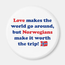 Love Norwegians Magnet