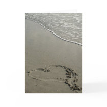 Love on the Beach Blank Greeting Card