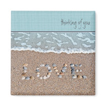 Love on the beach magnet