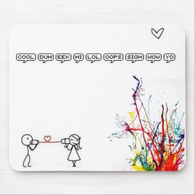 love on the linee mouse pad by montanaleigh