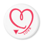 LOVE Open Heart Womyn magnets