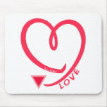 LOVE Open Heart Womyn mousepads