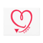 LOVE Open Heart Womyn postcards