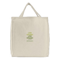 LOVE ORGANIC, LOVE ORGANIC, LOVE ORGANIC CANVAS BAG