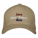 Love Over Powers Hate_ Embroidered Hat embroidered hats