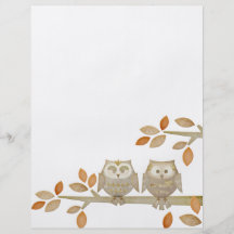 Love Owls in Tree Flyer