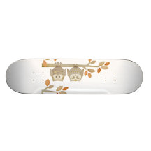 Love Owls in Tree Skateboard