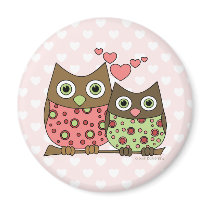 Love Owls Magnets