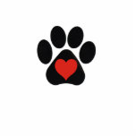 LOVE Paw~Cut-Out Key Chain photo sculptures