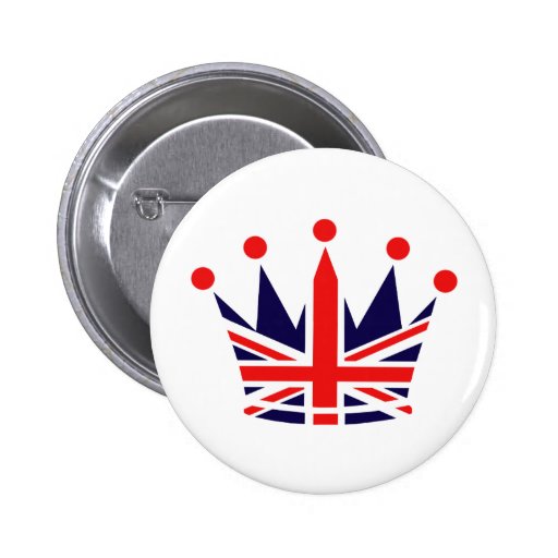 Love Peace Crown Pinback Buttons