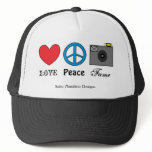 LOVE PEACE FAME hats