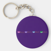 Love, Peace, Freedom & Joy Birds Keychain