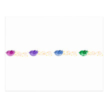 Love, Peace, Freedom & Joy Birds Post Card