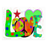Love PEACE & Harmony T-Shirts and Gifts Post Card