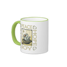 Love, Peace, Hope, Joy Coffee Mugs