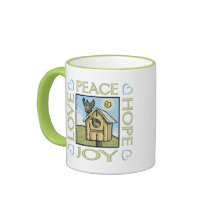 Love, Peace, Hope, Joy Mugs