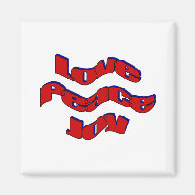 Love Peace Joy Magnet