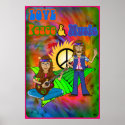 Love, Peace & Music Poster posters