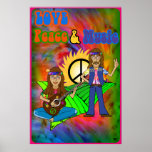 Love, Peace & Music Poster posters