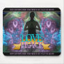 Love Peace Zen Yoga Fractal Art Mousepad