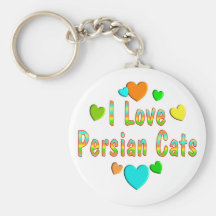 Love Persian Cats Keychain