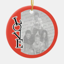 Love Photo Frame Holiday Decoration Christmas Ornament