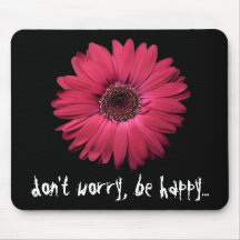 LOVE PINK Gerbera MOUSE PAD