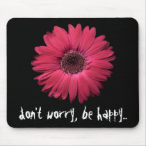 LOVE PINK Gerbera MOUSE PAD