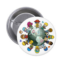 Love Planet Earth: Unite for Peace Button