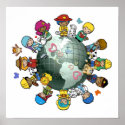 Love Planet Earth: Unite for Peace posters