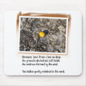 Love Poem and Beached Orange mousepads