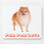 Love Pomeranian Pom Pom Puppy Dog Mousepad