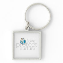 Love Protect Nurture T-shirts and Gifts keychains
