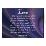 Love Proverbs 30-18 Card