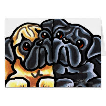Love Pugs Greeting Card