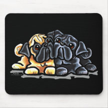 Love Pugs Mousepads
