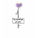 Love-purple heart flower t-shirts