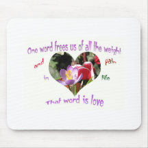 love quote mouse pad - great anniversary gift!