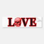 Love Red Skull Red The MUSEUM Zazzle Gifts Bumper Stickers