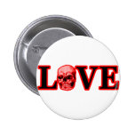 Love Red Skull Red The MUSEUM Zazzle Gifts Pin